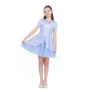 NEW! Disney Princess Cinderella Cosplay Sweater Dress, Size Small 6/6X